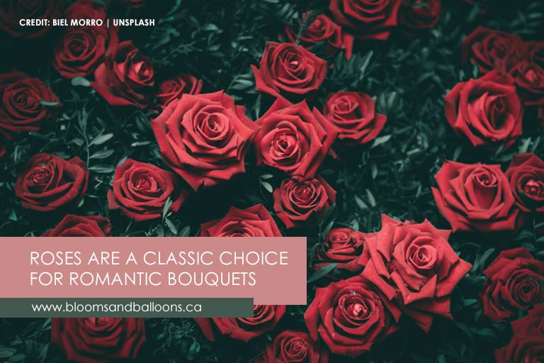 Roses are a classic choice for romantic bouquets